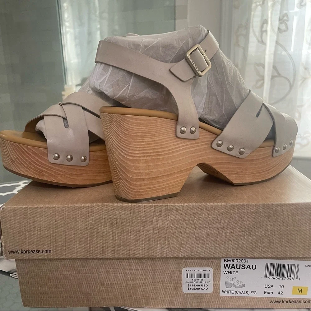 Kork-Ease Anthropologie Wausau ~Platform Sandals Anthropologie Size 10